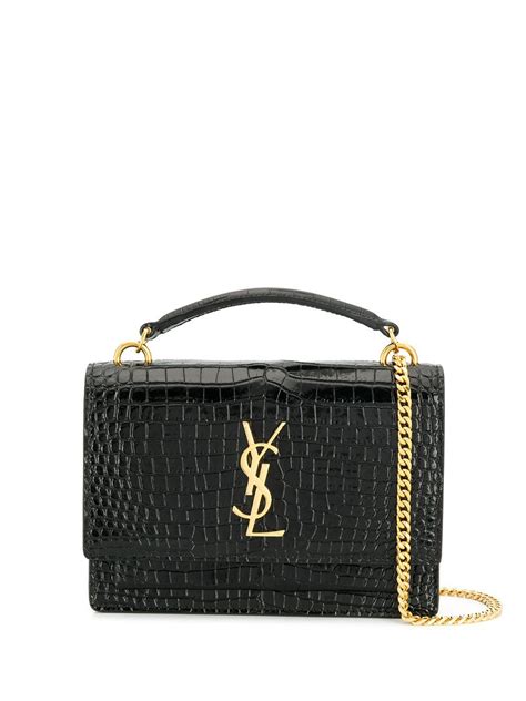 ysl crocodile bag green|SUNSET MEDIUM IN CROCODILE.